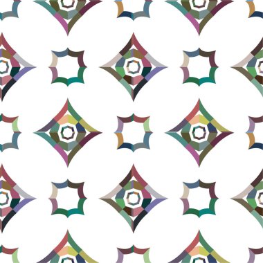 Geometrik soyut dikişsiz desen, vektör illüstrasyonu