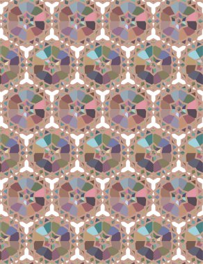 soyut geometrik dikişsiz desen, vektör illüstrasyonu