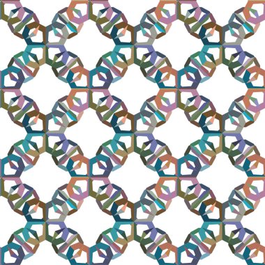 Geometrik soyut dikişsiz desen, vektör illüstrasyonu
