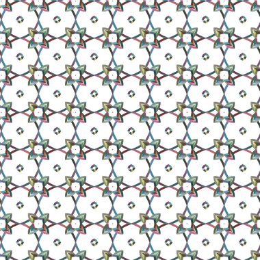 Geometrik soyut dikişsiz desen, vektör illüstrasyonu
