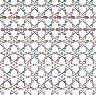 Geometrik şekilli kusursuz desen vektör çizimi  