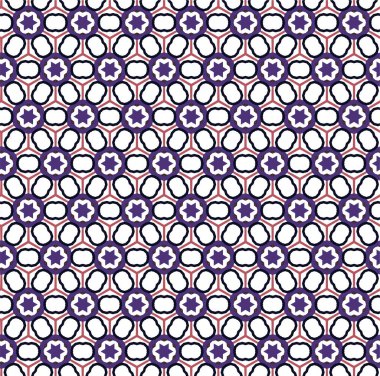 Geometrik şekilli kusursuz desen vektör çizimi  