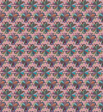 Geometrik şekilli kusursuz desen vektör çizimi    