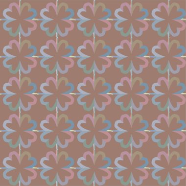 Geometrik şekilli kusursuz desen vektör çizimi