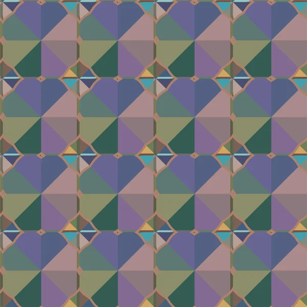 Abstract Geometrisch Naadloos Patroon Vectorillustratie — Stockvector