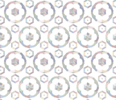 Geometrik soyut dikişsiz desen, vektör illüstrasyonu