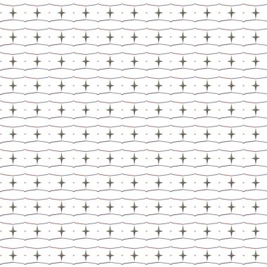 Geometrik şekilli kusursuz desen vektör çizimi  