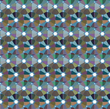 Geometrik şekilli kusursuz desen vektör çizimi  