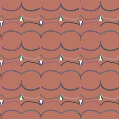 Geometrik şekilli kusursuz desen vektör çizimi    