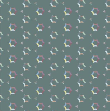 Geometrik soyut dikişsiz desen, vektör illüstrasyonu