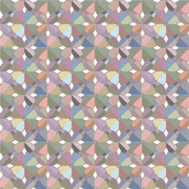 Geometrik soyut dikişsiz desen, vektör illüstrasyonu