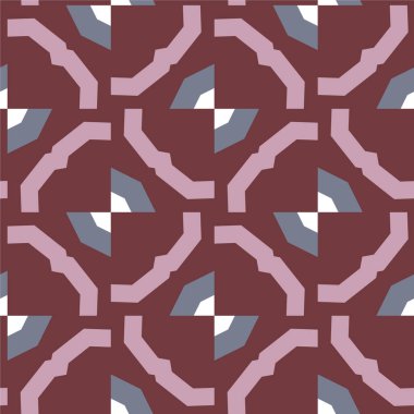 soyut geometrik dikişsiz desen, vektör illüstrasyonu