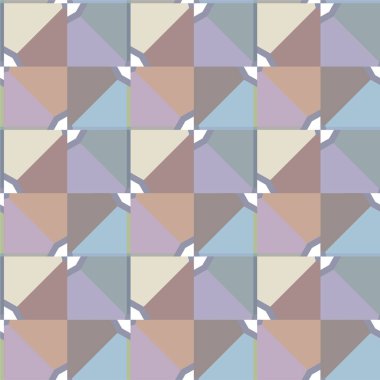 Geometrik şekilli kusursuz desen vektör çizimi 