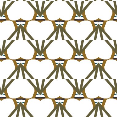 Geometrik şekilli kusursuz desen vektör çizimi    