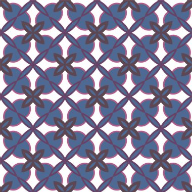 Geometrik şekilli kusursuz desen vektör çizimi  