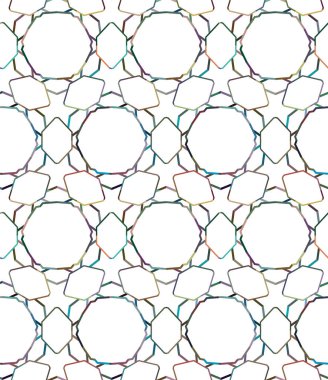 soyut geometrik dikişsiz desen, vektör illüstrasyonu