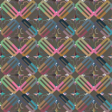 soyut geometrik dikişsiz desen, vektör illüstrasyonu