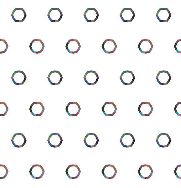 Nahtlose Muster Mit Geometrischen Formen Vektorillustration — Stockvektor