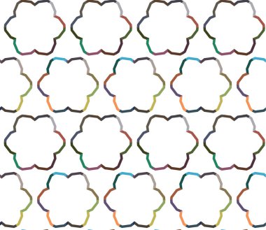 Geometrik soyut dikişsiz desen, vektör illüstrasyonu