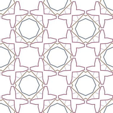 soyut geometrik dikişsiz desen, vektör illüstrasyonu