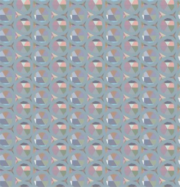 Geometrik soyut dikişsiz desen, vektör illüstrasyonu