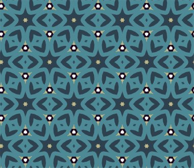 Geometrik şekilli kusursuz desen vektör çizimi    