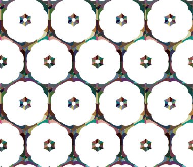 soyut geometrik dikişsiz desen, vektör illüstrasyonu
