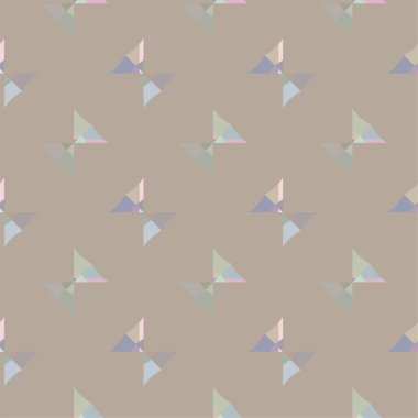 Geometrik soyut dikişsiz desen, vektör illüstrasyonu