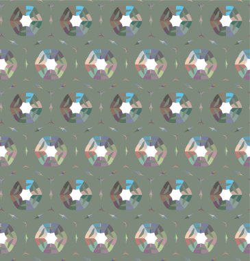 soyut geometrik dikişsiz desen, vektör illüstrasyonu