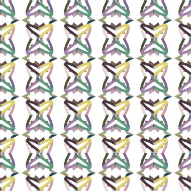 Geometrik şekilli kusursuz desen vektör çizimi    