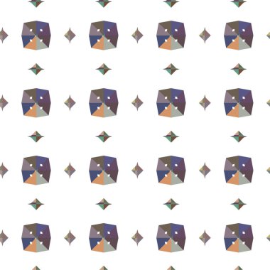 soyut geometrik dikişsiz desen, vektör illüstrasyonu