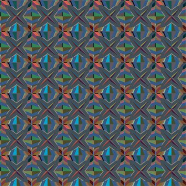soyut geometrik dikişsiz desen, vektör illüstrasyonu 