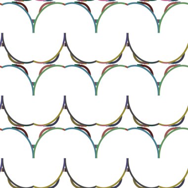 Geometrik soyut dikişsiz desen, vektör illüstrasyonu
