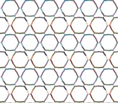 Geometrik soyut dikişsiz desen, vektör illüstrasyonu