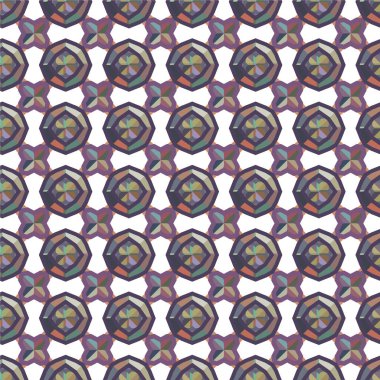 soyut geometrik dikişsiz desen, vektör illüstrasyonu