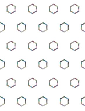 soyut geometrik dikişsiz desen, vektör illüstrasyonu