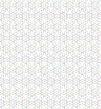 Geometrik soyut dikişsiz desen, vektör illüstrasyonu