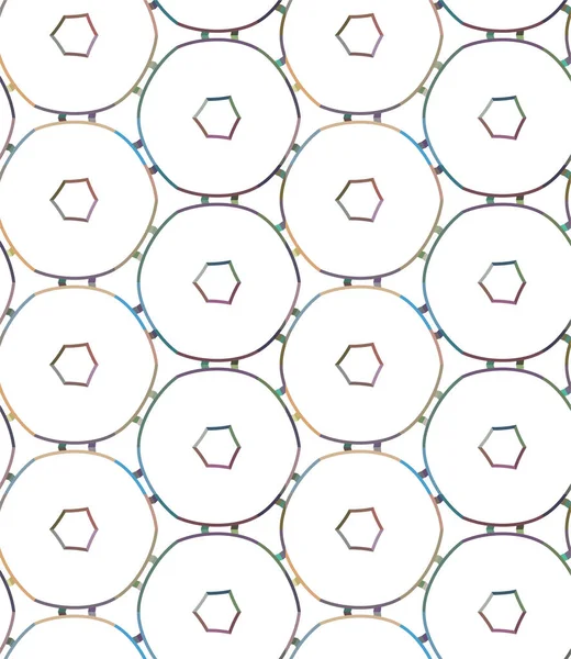 Abstrakt Geometriskt Sömlöst Mönster Vektorillustration — Stock vektor