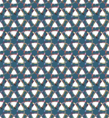 Geometrik soyut dikişsiz desen, vektör illüstrasyonu