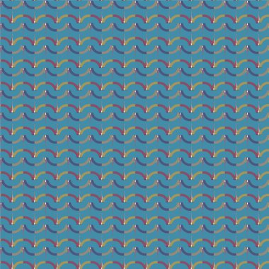 Geometrik şekilli kusursuz desen vektör çizimi  