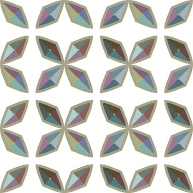 Geometrik soyut dikişsiz desen, vektör illüstrasyonu