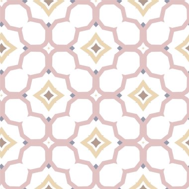 soyut geometrik dikişsiz desen, vektör illüstrasyonu