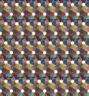 Geometrik şekilli kusursuz desen vektör çizimi  