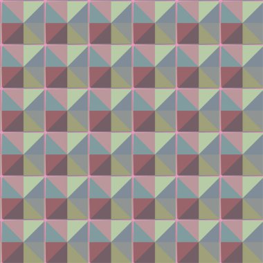 Geometrik soyut dikişsiz desen, vektör illüstrasyonu