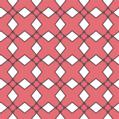 Geometrik şekilli kusursuz desen vektör çizimi  