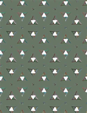 soyut geometrik dikişsiz desen, vektör illüstrasyonu