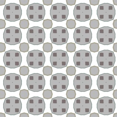 Geometrik şekilli kusursuz desen vektör çizimi    
