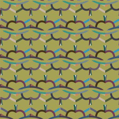 soyut geometrik dikişsiz desen, vektör illüstrasyonu