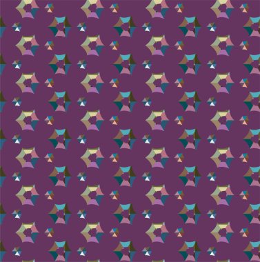 Geometrik şekilli kusursuz desen vektör çizimi    