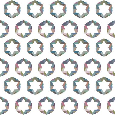 Geometrik soyut dikişsiz desen, vektör illüstrasyonu